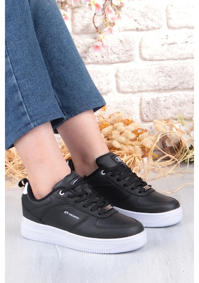 M.p 252 6049 Rahat Hafif Orijinal Ürün Kadın Sneaker Spor Ayakkabı Siyah - Beyaz
