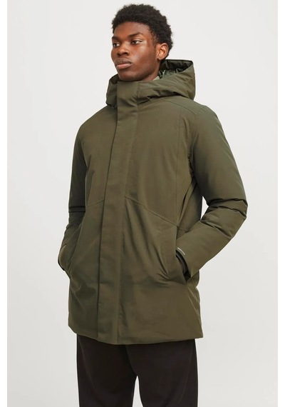 Jack & Jones 12258403 Erkek  Koyu Yeşil Mont & Kaban