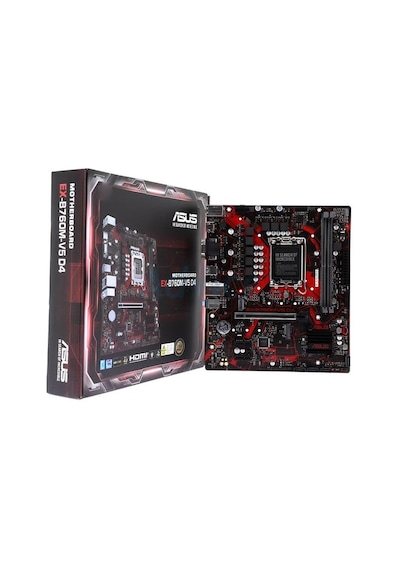 Asus EX-B760M - V5 D4 - CSM Ddr4 Hdmı Dp Pcıe 4.0 1700P Matx Kurumsal Anakart