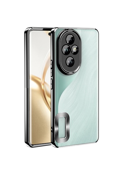Honor 200 Pro Kılıf Kamera Lens Korumalı Logo Gösteren İnce Hafif Pazarplus Siyah