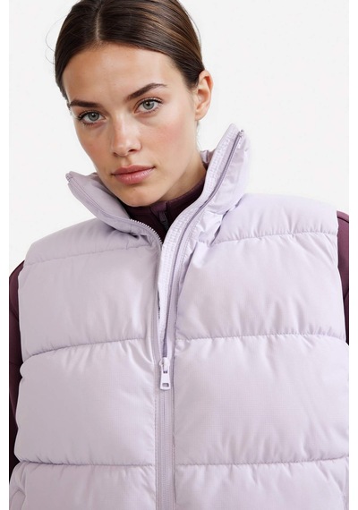 Defacto Defactofit Su İtici Regular Fit Fermuarlı Sporcu Su Geçirmez Şişme Yelek E9209ax25aupr40 Mor