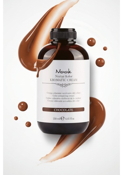 Nook Nectar Kolor Kromatic Renk Canlandırıcı Maske 250ml Chocolate Kahverengi Saçlar İçin Pigmentli Cila