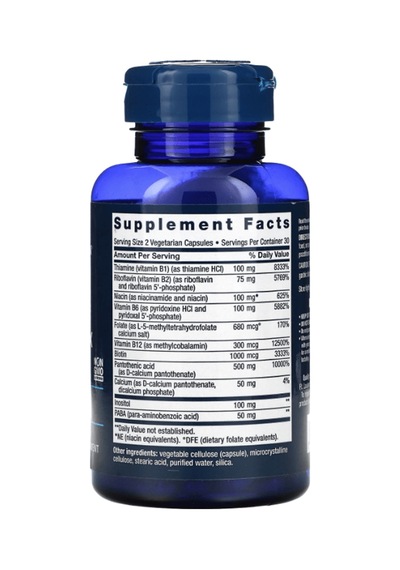 Lıfe Nutrıtion Bioactive Complete B-complex, 60 Veg Capsul.us...
