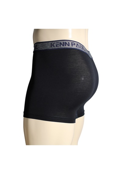Kenn Paul S- 6xl Siyah Düz Pamuklu Lüks Boxer Büyük Beden Yumuşak Kumaş Çok Renkli