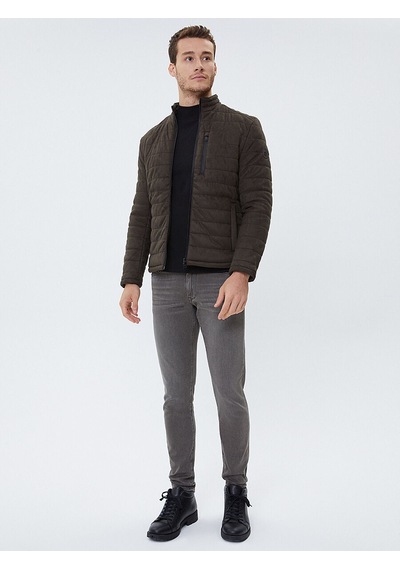 Loft Slim Fit Erkek Mont Haki