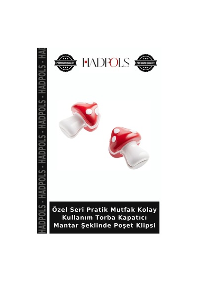 Özel Seri Pratik Mutfak Kolay Kullanım Torba Kapatıcı Şeklinde Poşet Klipsi Kırmızı