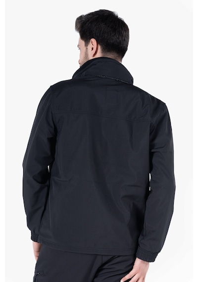 Owl Gizli Kapüşonlu Softshell Mont Siyah