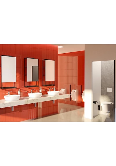VitrA Outline 5994B403-0016 Kare Tezgah Üstü Çanak Lavabo 45 CM
