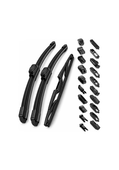 Fiat Punto 2000-2010 Uyumlu Ön Arka Silecek Takımı 3'lü Muz Tipi 450mm/525mm + 300mm
