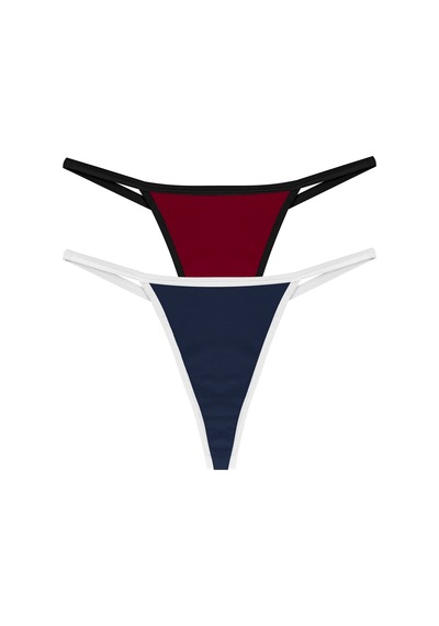 Yohannesclub, Kadın, Thong String, Nazik Lastik Yapısı, Rahat Kesim Bordo