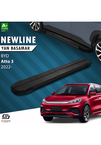 S-dizayn Byd Atto 3 Newline Siyah Yan Basamak 193 Cm 2022 Üzeri