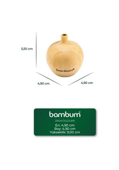 Bambum Forli - Bambu Vazo 5,5 4,9cm Bambu