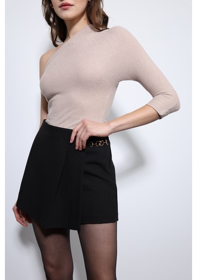 Antioch Asimetrik Yaka Top Bej
