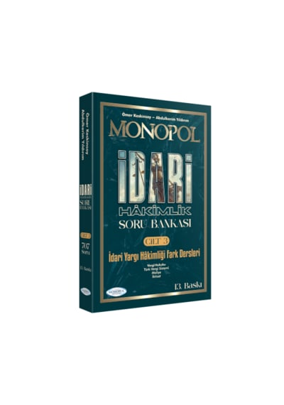 Monopol İdari Hâkimlik Açıklamalı Soru Bankası 13. Baskı