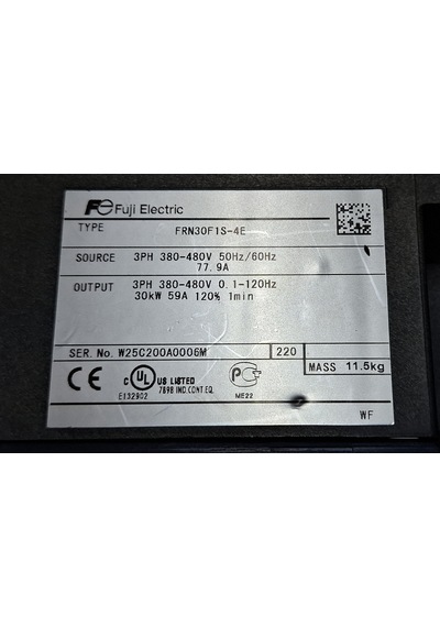 Fuji Frenic-eco Frn30f1s-4e 30kw Sürücü 22/30 Kw 48/61 A 3 Phase Drıver