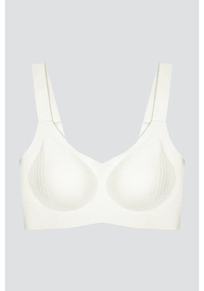 Cottonhill Seamless Bra - Curve Krem Lazer Kesim Dikişsiz Toparlayıcı Büyük Beden Kadın Sütyen