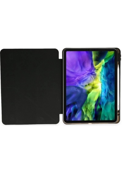 iPad Uyumlu  Pro 12.9 2021 Kılıf Kalemlikli Mars Tablet Kılıfı - Siyah - Yluh-855082