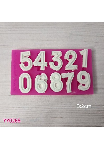 Yy0266 Çubuklu Rakam Silikon Kalıp