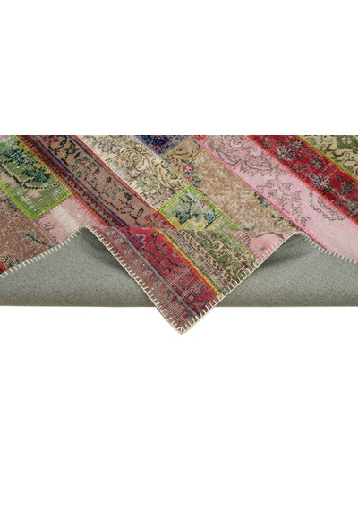 Bespoky Patchwork Modern Çok Renkli Salon Halısı El Dokuma 30991