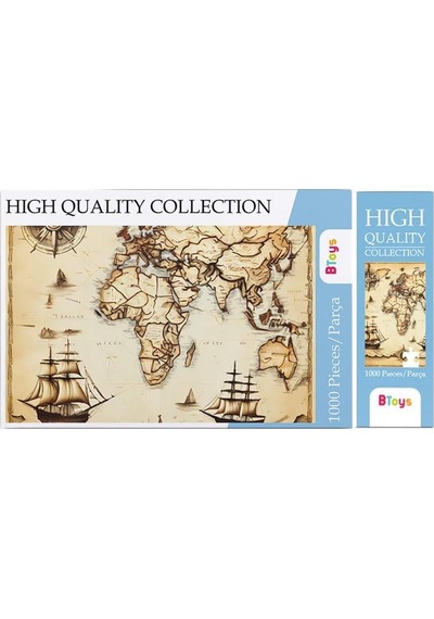 Btoys 1000 Parça Puzzle Piri Reis Haritası 1500'ler 9028