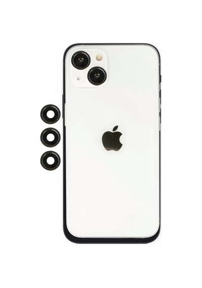 Apple İphone 14 Uyumlu Shine Kamera Lens - Siyah