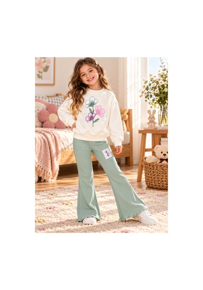 Uğur Bebe Kız Çocuk Boncuk İşlemeli Çiçekli 2 Li Takım Sweatshirt İspanyol Paça Yeşil Ribanalı Tayt Lı Takım Günlük Şık Kombin Ekru Yeşil Ekru Yeşil Uğur Bebe Kız Çocuk Boncuk İşlemeli Çiçekli 2 Li Takım Sweatshirt İspanyol Paça Yeşil Ribanalı Tayt Lı Takım Günlük Şık Kombin Ekru Yeşil Ekru Yeşil