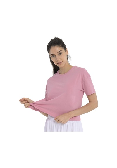 Sportive Ube Kadın Pembe Günlük Stil T-shirt 25yk015-pmbe Pembe