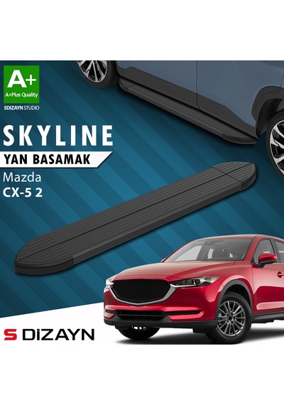 S-dizayn Mazda Cx-5 2 Skyline Siyah Yan Basamak 183 Cm 2017 Üzeri A+ Kalite