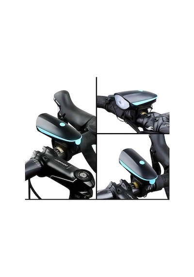 Forte Gt 250 Lümen Bisiklet Ön Farı 2 In 1 Kornalı 140 Db Xbyc 61 Siyah