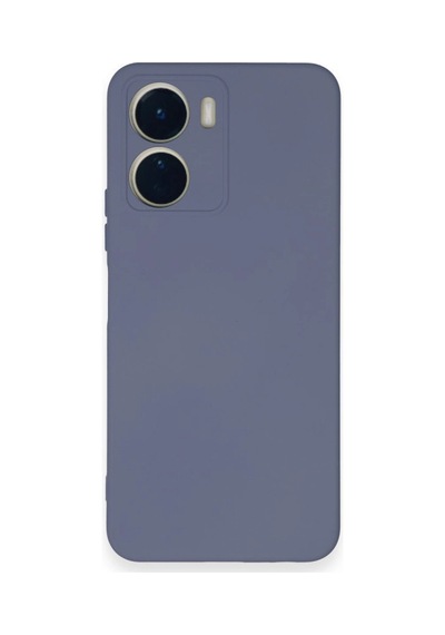 Vivo Y16 Kılıf Nano İçi Kadife Silikon - Gri -