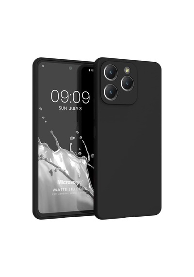 Matte Silicone General Mobile Era 50 Kılıf Siyah Era 50 İle Uyumlu Kılıf - Siyah