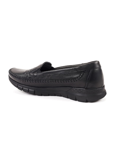 Forelli 29413 Eterna-G Siyah Kadın Comfort Deri Ayakkabı Siyah