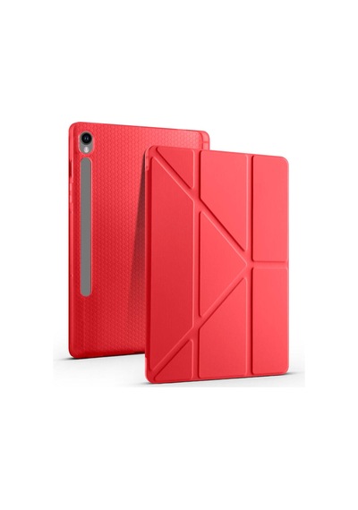 Galaxy Uyumlu Tab S10 Fe Kılıf Tri Folding Kalem Bölmeli Standlı Kılıf Tablet Kılıfı