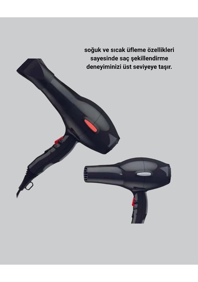 Ceylan Adam 2200w Fön Makinesi Profesyonel Ac Motor, Soğuk Ve Sıcak Üfleme