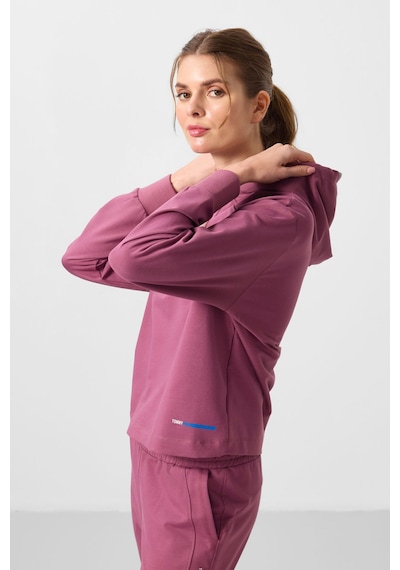 Soft Vişne Kapüşonlu Oversize Kadın Eşofman Takım - 95336 Soft Vişne/soft Vişne