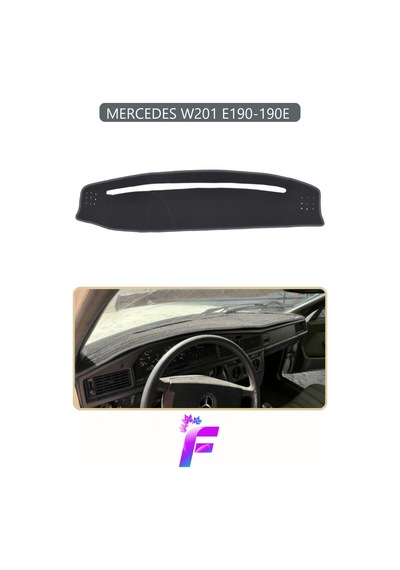 Mercedes W201/e190 Uyumlu Torpido Örtüsü Yansıma Önleyici Kolay Montaj Tam Koruma H8