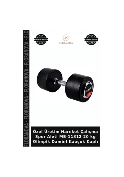 Özel Üretim Hareket Çalışma Spor Aleti Mb-11312 20 Kg Olimpik Dambıl Kauçuk Kaplı Diğer