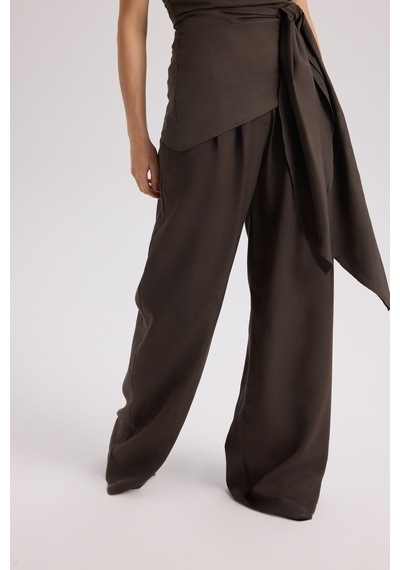 Mai Collection Mai Studios Co. Mila Kahve Bluz Pantolon Takım Kahve