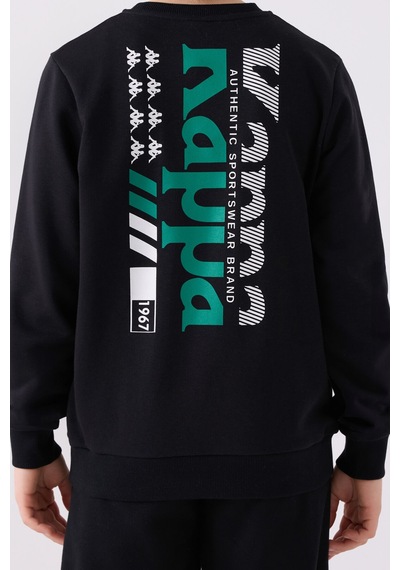 Kappa Erkek Çocuk Siyah Sweatshirt 5274-45414 Siyah