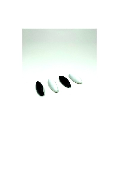 4 Adet Plastik Çengelli Eşarp Ve Şal İğnesi Siyah Beyaz 4 Cm 04