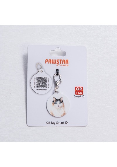 Kedi Desenli Qr Tag Evcil Hayvan Künyesi İsimlik Pet Tag Köpek Künyesi Kedi Künyesi Qr Kodlu Künye Diğer