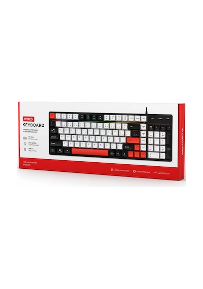 Jedel K30p Usb Kablolu Aydınlatmalı Gaming Oyuncu Ve Ofis Klavyesi Kompakt Tasarım