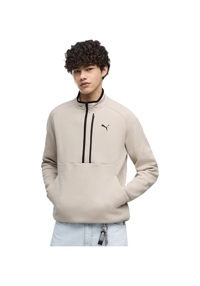 Puma Pumatech Half-zip Erkek Bej Günlük Stil Sweatshirt 69395082