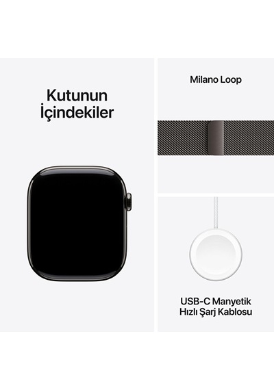 Apple Watch Series 11 MF8U4TU/A GPS + Cellular 42 MM Arduvaz Titanyum Kasa Akıllı Saat (Apple Türkiye Garantili Apple Watch Series 11 MF8U4TU/A GPS + Cellular 42 MM Arduvaz Titanyum Kasa Akıllı Saat (Apple Türkiye Garantili
