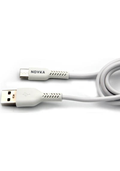 Novka NVK05 Type-C Usb 3.4 A Şarj Kablosu 1 M Beyaz