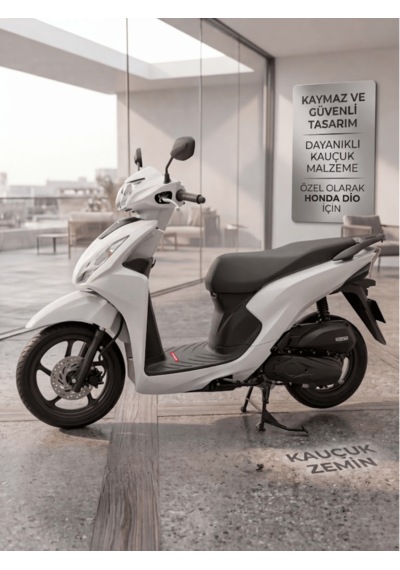 Beylini Honda Dio Uyumlu Kauçuk Paspas Kaymaz Taban Su Geçirmez Kolay Temizlenir Yeni Nesil Tüm Modeller