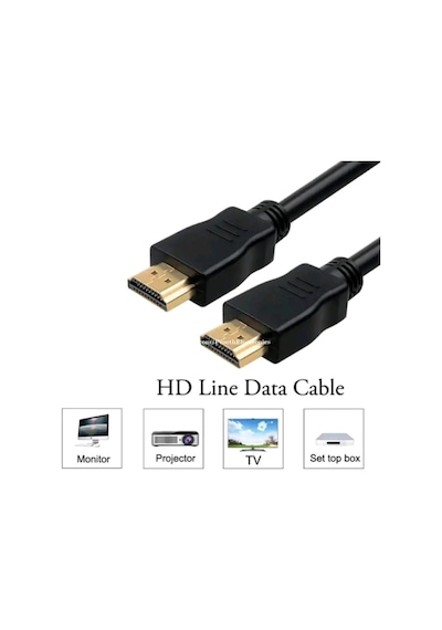 Qasul 5 Metre Hdmı Kablo Full Hd , Uyumlu Yüksek Hızlı Hdmı Kablo