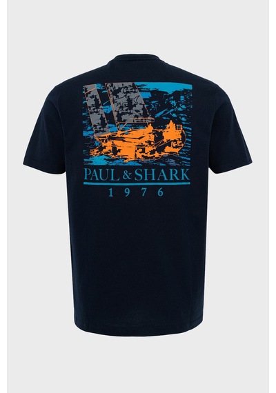 Paul & Shark Erkek T Shirt 24411087 013 Lacivert Lacivert