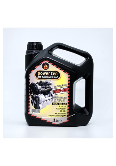 Power Ten 15w40 Motor Yağı 4 Litre