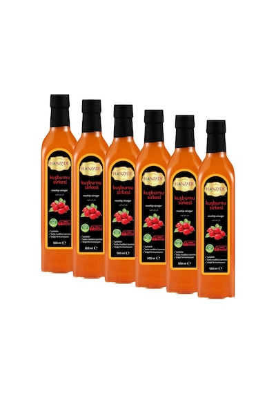 Hanzade Bitkisel Kuşburnu Sirkesi 6 x 500 ML